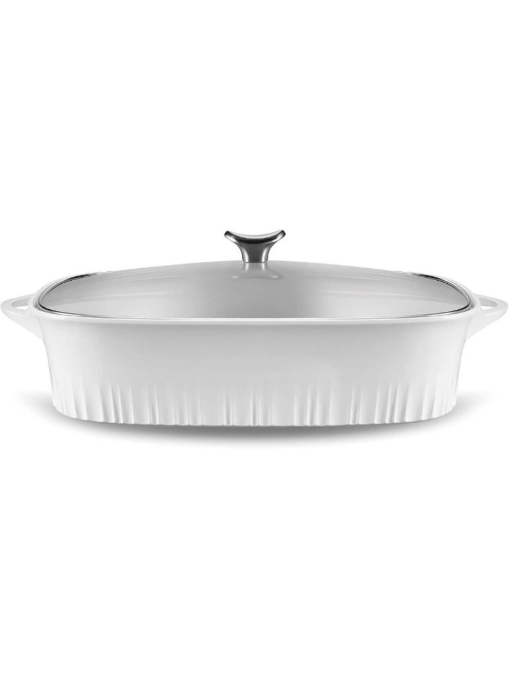 Lightweight 5.7-QT Cast Aluminum Roaster with Lid, Non-Stick Ceramic Interior